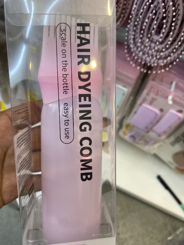 Sisir pewarna rambut - merah muda