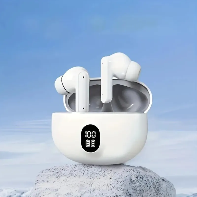 9D Hifi Wireless Earbuds with Noise Cancellation & 24Hr Case