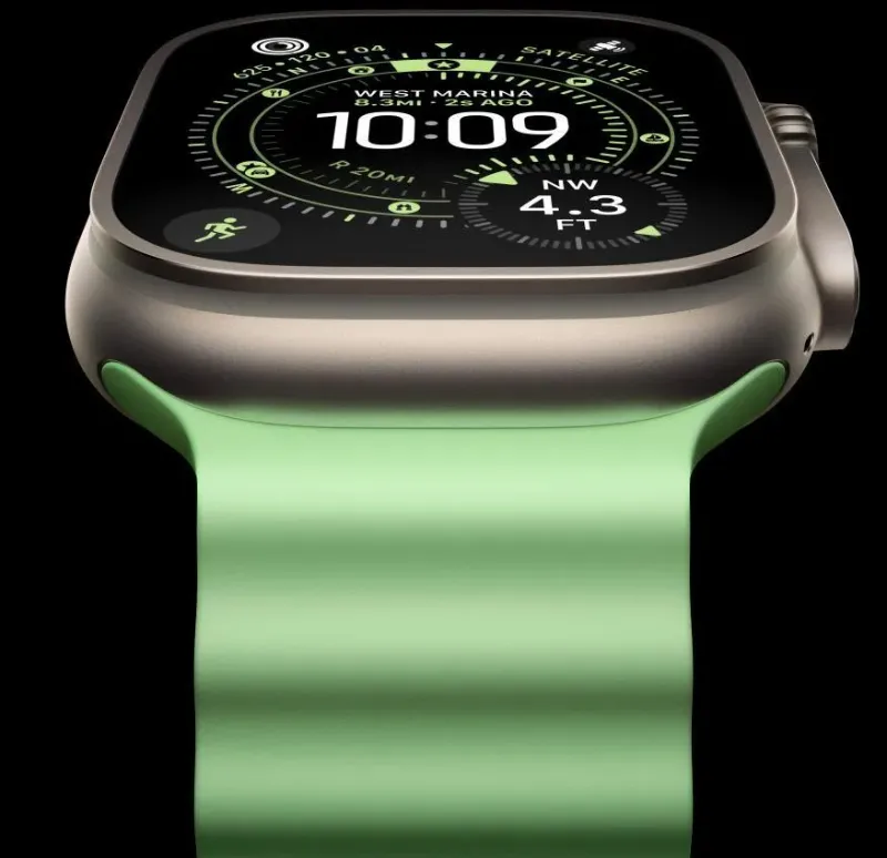 Apple Watch Ultra 3 Grey Silicone Strap