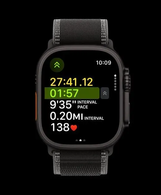 Apple Watch Ultra 3 Grey Silicone Strap