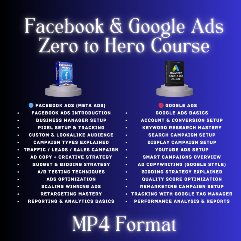 Facebook & Google Ads Zero to Hero Course