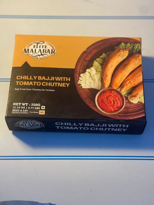 Chilli Bajji with Tomato Chutney