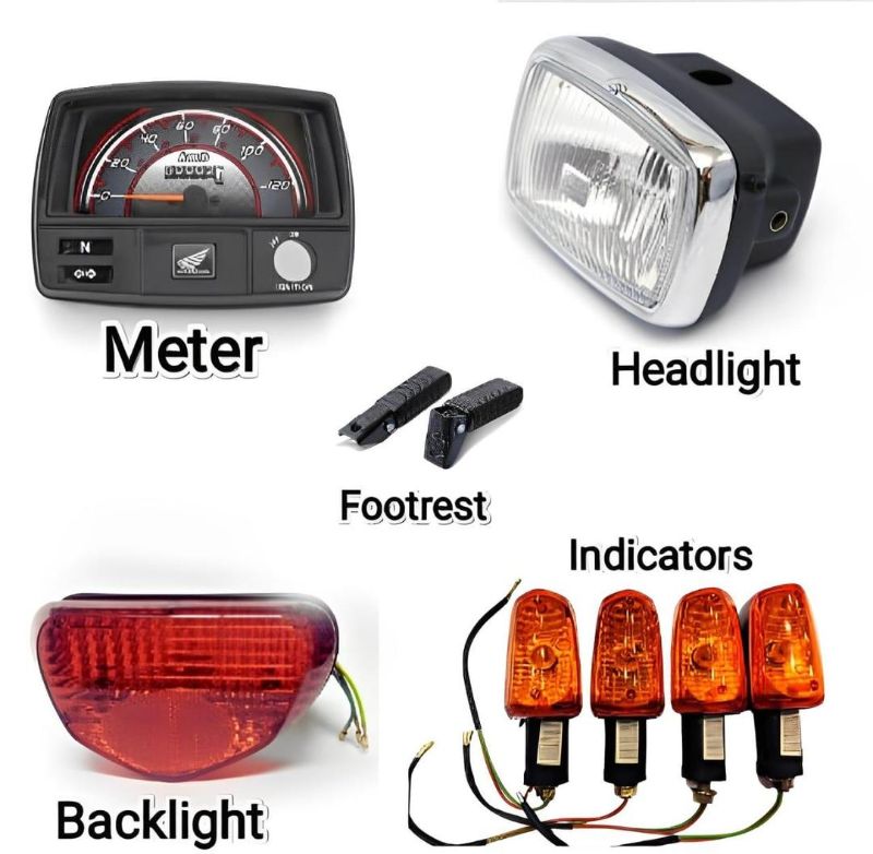 5 Pcs Bike Accessories Bundle - For CD70 & China CD70