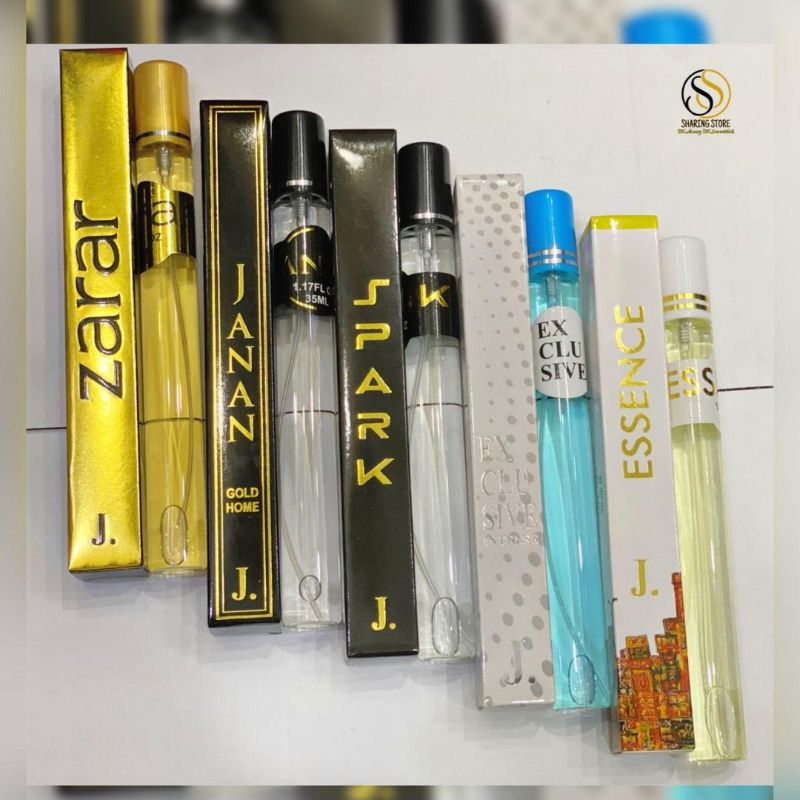 J. Pen Long LastingFragrance Pocket Perfume Set- 5 Pcs Unisex Black Liquid Perfume