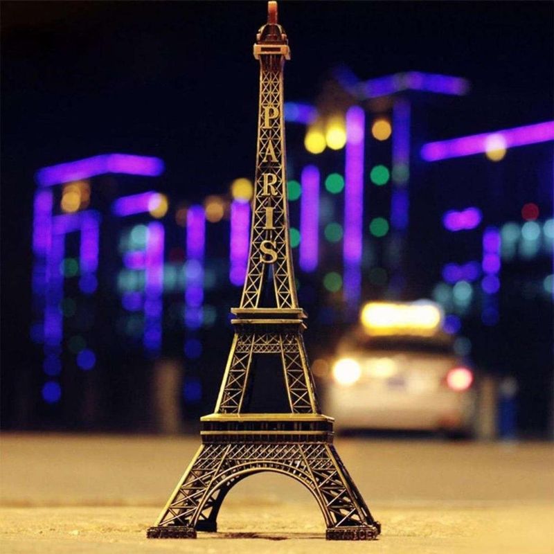 Metal Monument - Eiffel Tower for Home and Office Decor - 1 Pc - 6 Inches