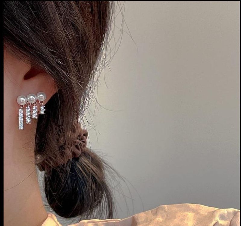 Gold Plated Pearl Earrings