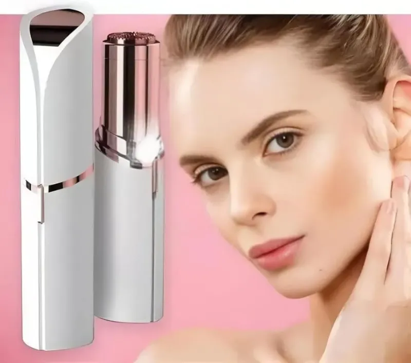Shree Salasar Shine Women Hair Removal Touch Epilator Wax Electric Hair Removal Painless Lipstick Shaving Razor Eyebrow Face Lip Nose Chin Hair Removal...