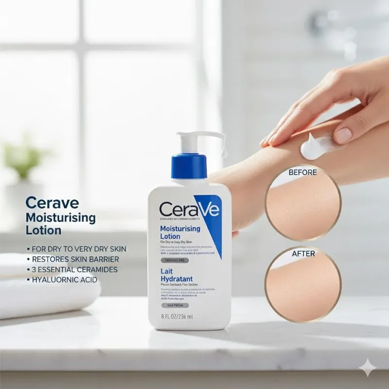 CeraVe Daily Moisturising Lotion - Lightweight Hydration for Dry Skin