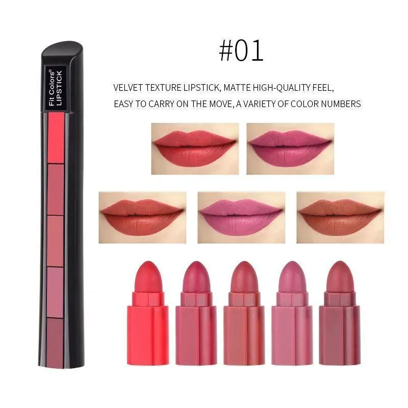 High Pigmented Multicolor Lipstick with Cool Undertone - 1 Pcs