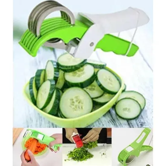 Multi Vegetable Cutter with 5 Interchangeable Blades