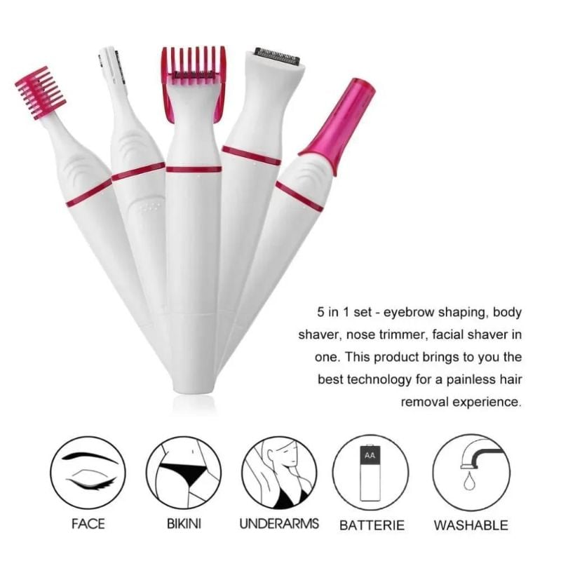 Easy-To-Clean Design Women's Hair Trimmer