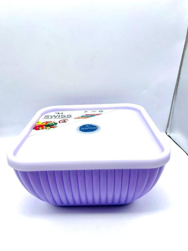 Food Storage Container, Pack Of 4 Purple