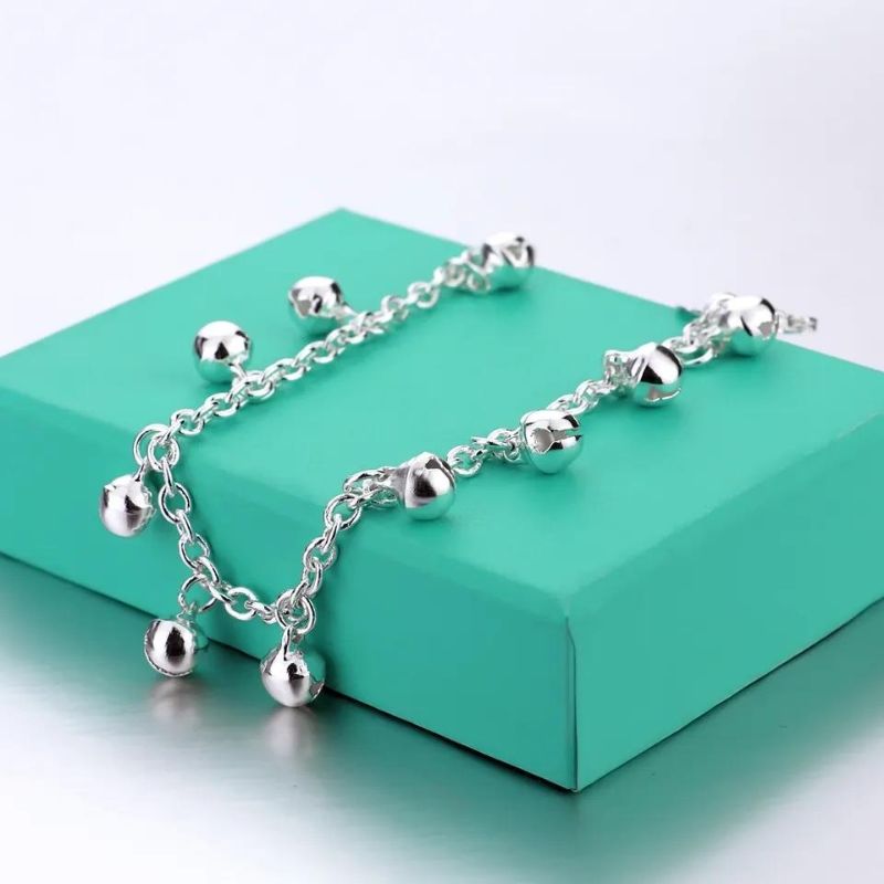 Stunning Silver Plated Anklet Pair - 2 Pcs Adjustable Design