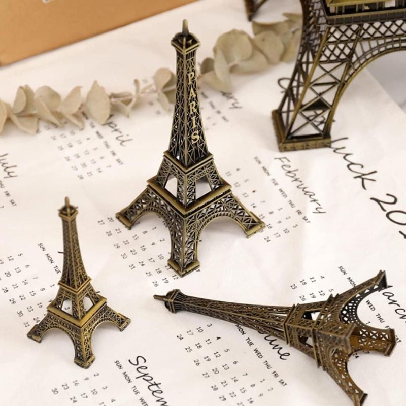 Metal Monument - Eiffel Tower for Home and Office Decor - 1 Pc - 6 Inches