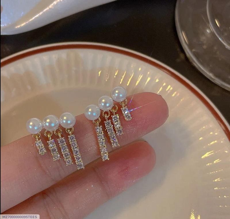 Gold Plated Pearl Earrings