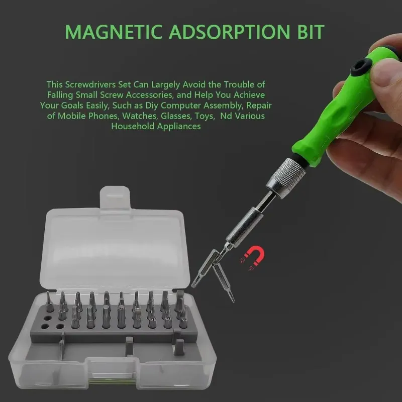 32 Pcs Chrome Vanadium Steel Screwdriver Set