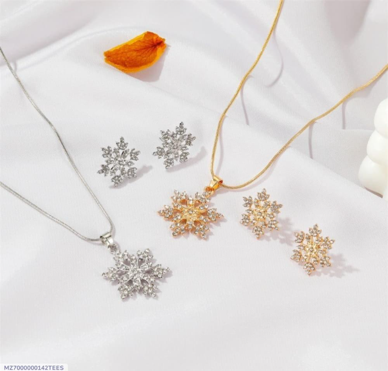 Stunning 2 Pcs Gold Plated Artificial Jewelry Set - Elegant Design