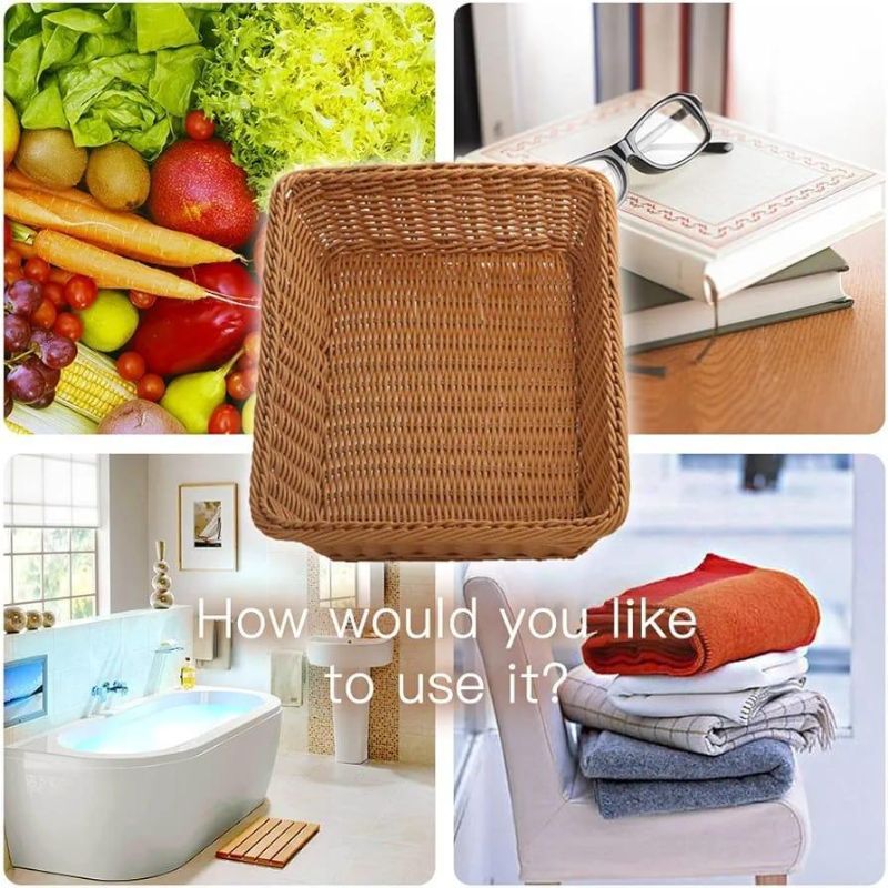 Poly Wicker Bread Basket