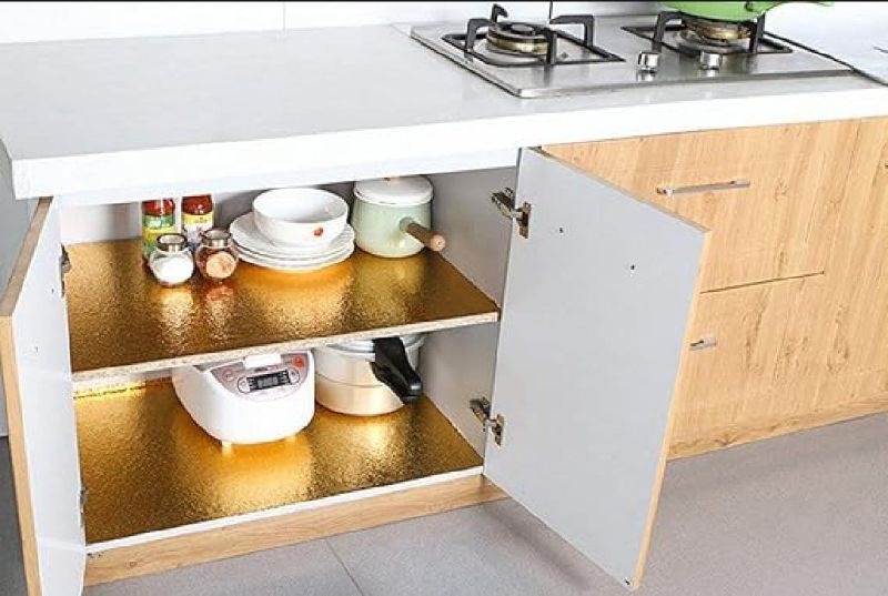 Golden Kitchen Foil - 1 Pc | Heat-Resistant, Easy to Clean, Stylish Kitchen Essential