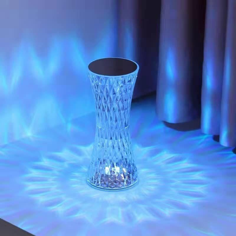 Crystal Rechargeable Table Lamp - 16 Color Touch Control Night Light