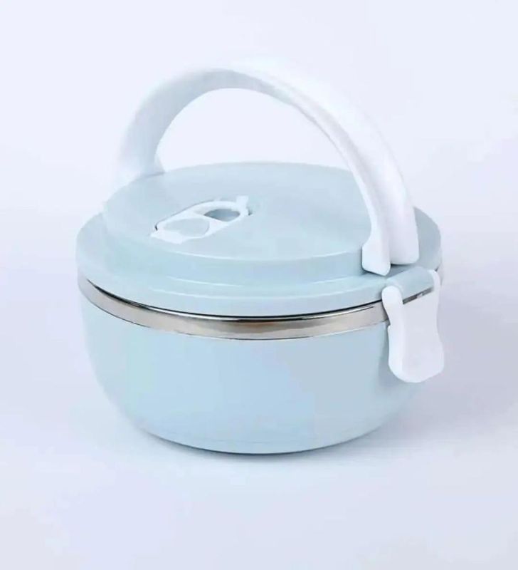 Round Shape Vacuum Lunch And Dinner Tiffin Box - 700ml