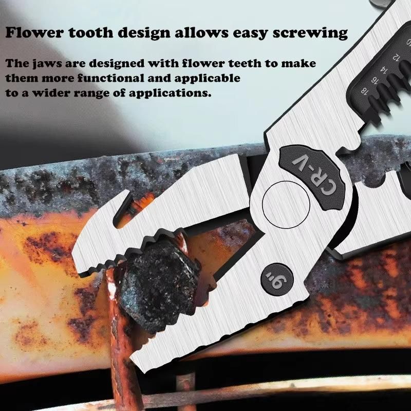 Heavy Duty Chrome Vanadium Steel Plier - 1 Pc Durable Tool for Versatile Applications