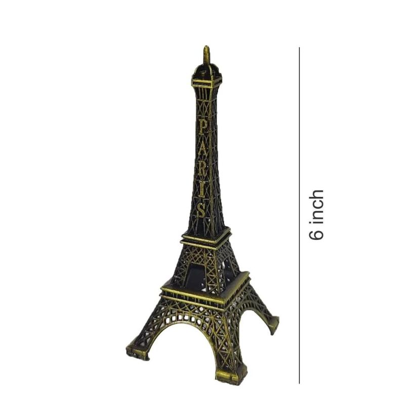 Metal Monument - Eiffel Tower for Home and Office Decor - 1 Pc - 6 Inches