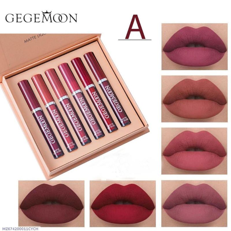 Long Lasting Liquid Matte Lipstick- Pack Of 6