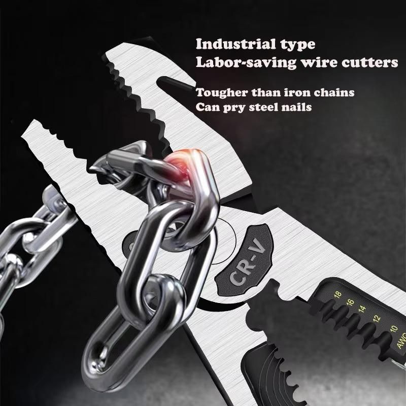 Heavy Duty Chrome Vanadium Steel Plier - 1 Pc Durable Tool for Versatile Applications