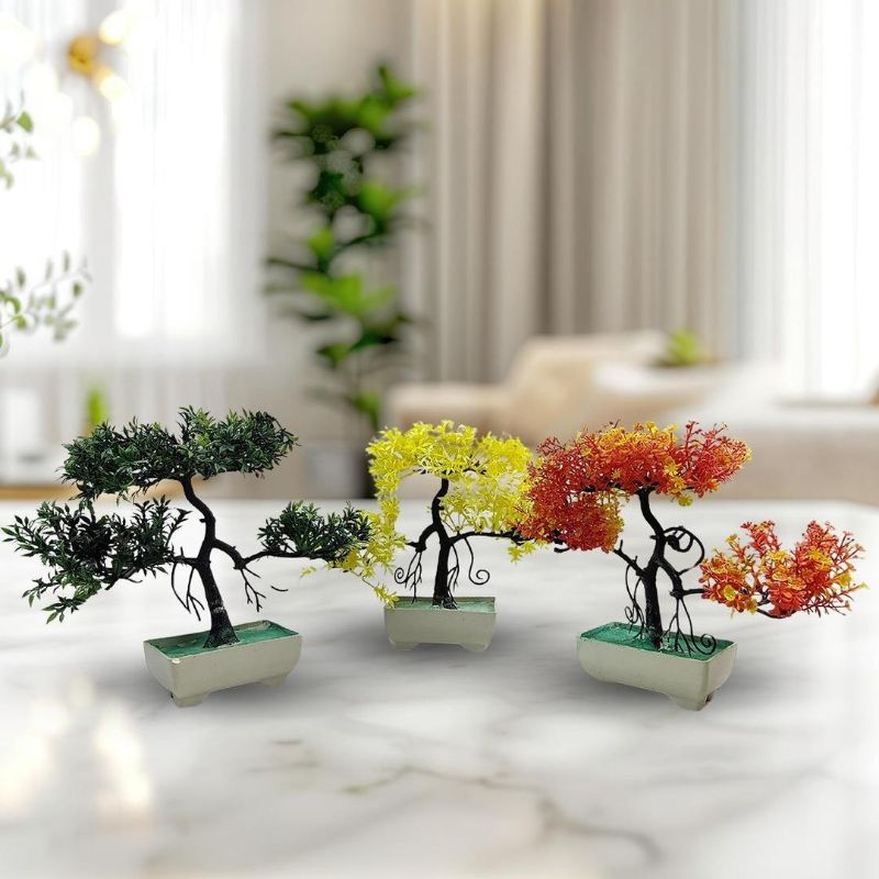Artificial Bonsai Trees - Pack Of 3