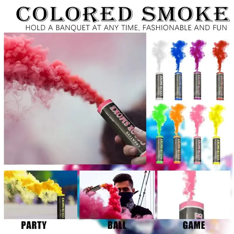 Colorful Smoke Bomb, Pack Of 20