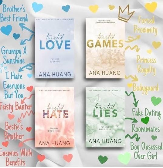 Twisted Series by Ana Huang (Twisted Love, Twisted Hate, Twisted Games, Twisted Lies)
