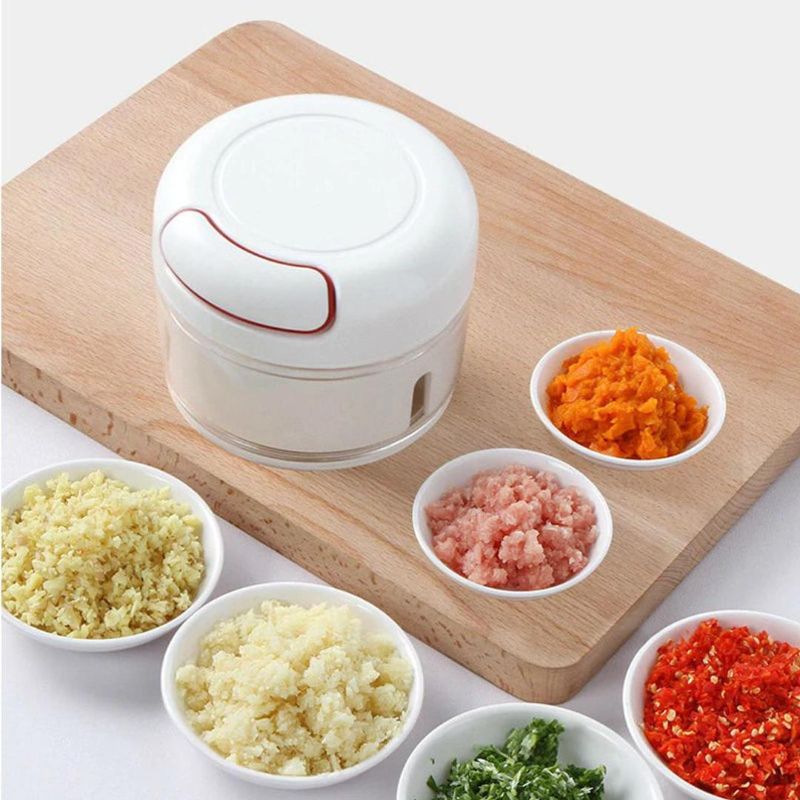 Durable Stainless Steel Manual Food Chopper - 1 Pc for Effortless Food Prep