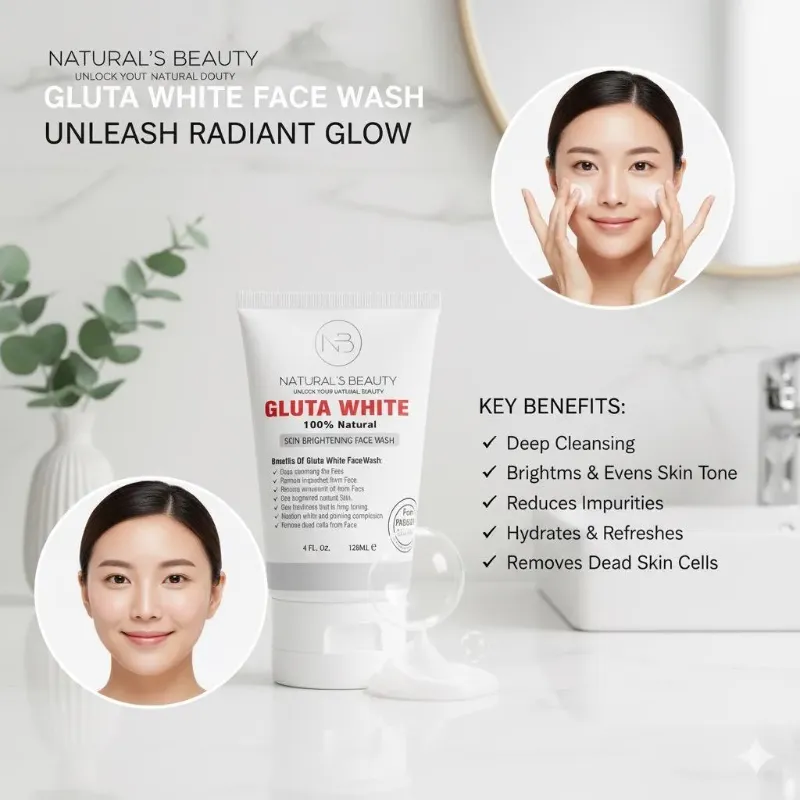 Gluta White Face Wash: 100% Natural Skin Brightening Cleanser