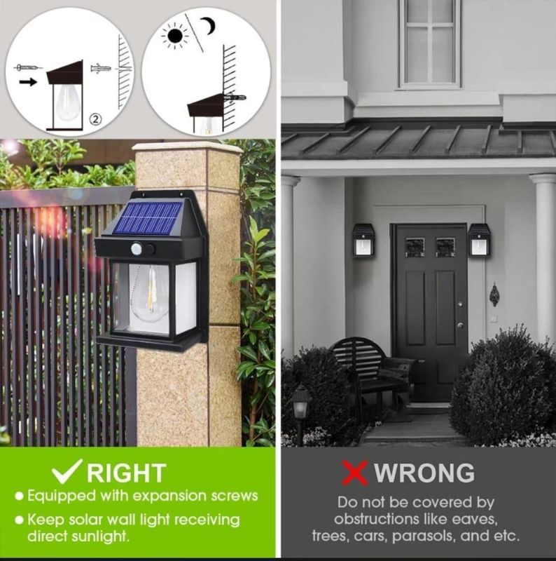 Motion Sensor Solar Light - 1 Pcs Outdoor LED Light for Smart Illumination