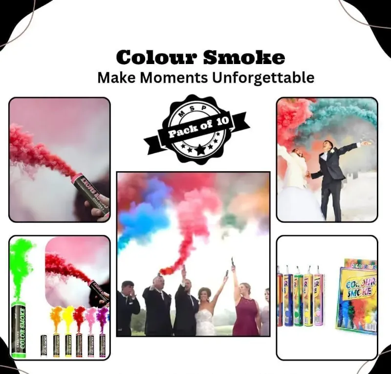 Colorful Smoke Bomb, Pack Of 20