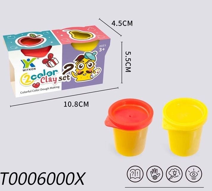 (2912B) Color Dough,2 Colors Mix, Card