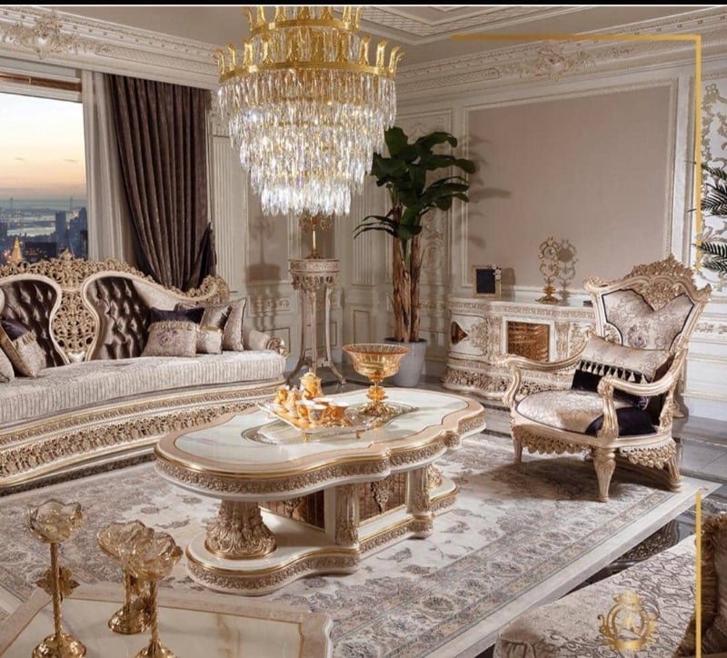 Set of 8 Seater Turkish  Royal Sofa

Comes with
A TV Console
A Center Table
2 Side Stools
Price #7,500,000