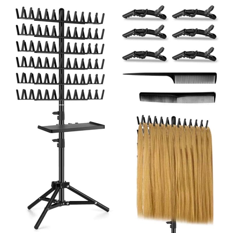 Hair Extension Display & Braiding Stand