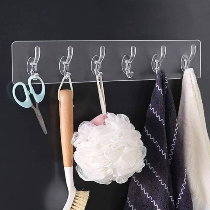 Adhesive wall 6in1 hook