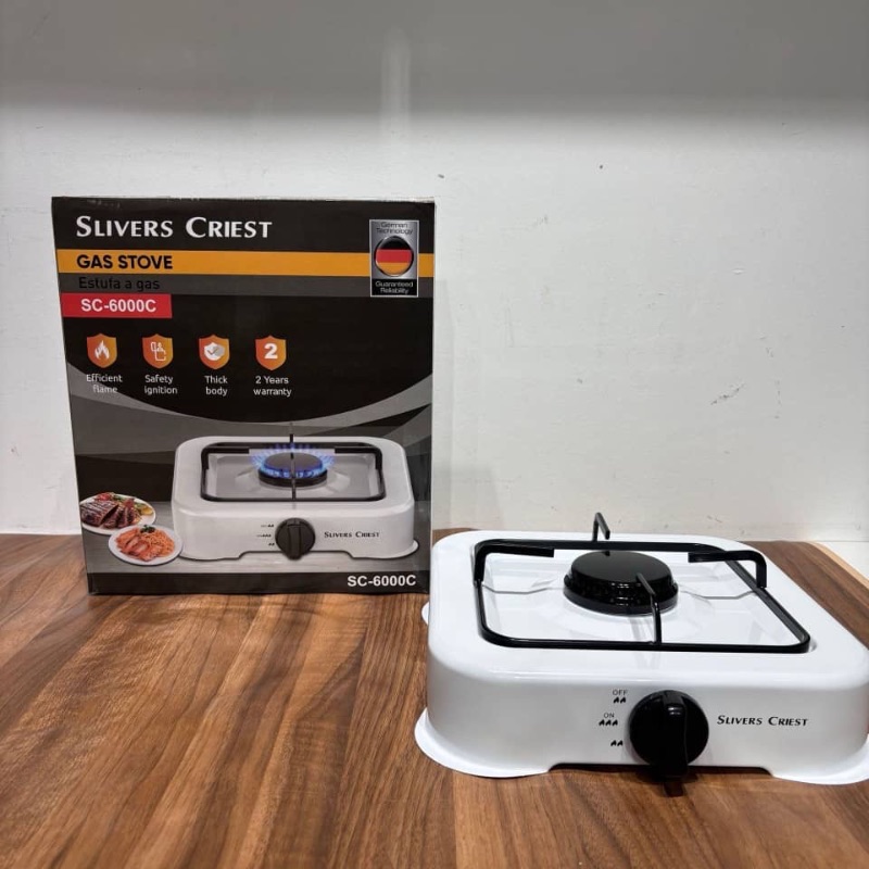 SINGLE FACE QUALITY THICK BODY SLIVER CRIEST GAS COOKER