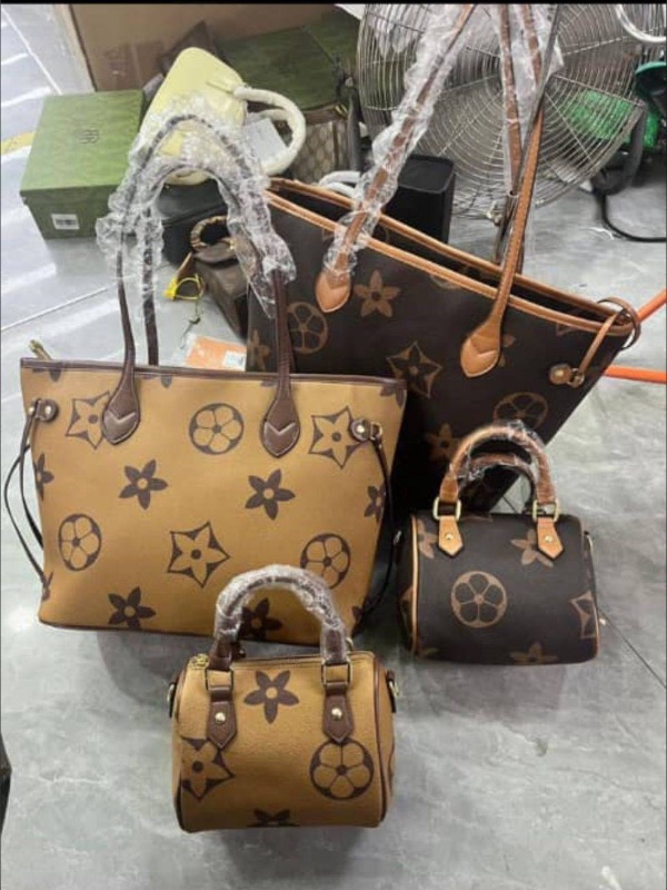 Designer Floral Monogram 2 in 1 Tote Set