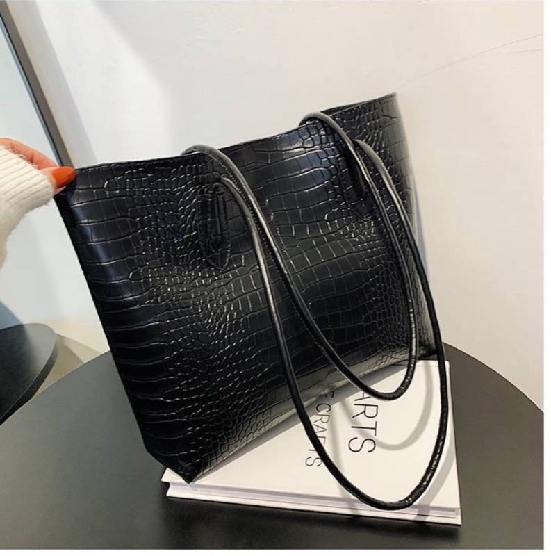 Crocodile Pattern Luxury Tote Bag