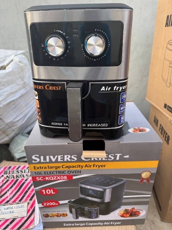 10LTR SILVER CREST MANUAL EXTRA LARGE CAPACITY ELECTRIC OVEN/AIR FRYER