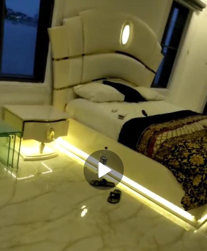 Contemporary design Bedframe with dresser