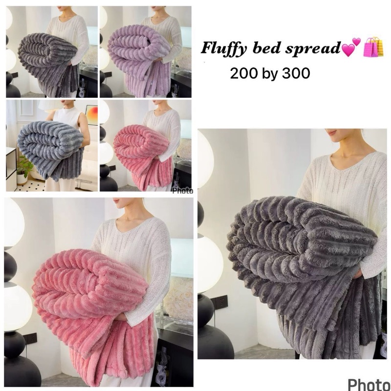 Fluffy Bed Spread (200×300cm)