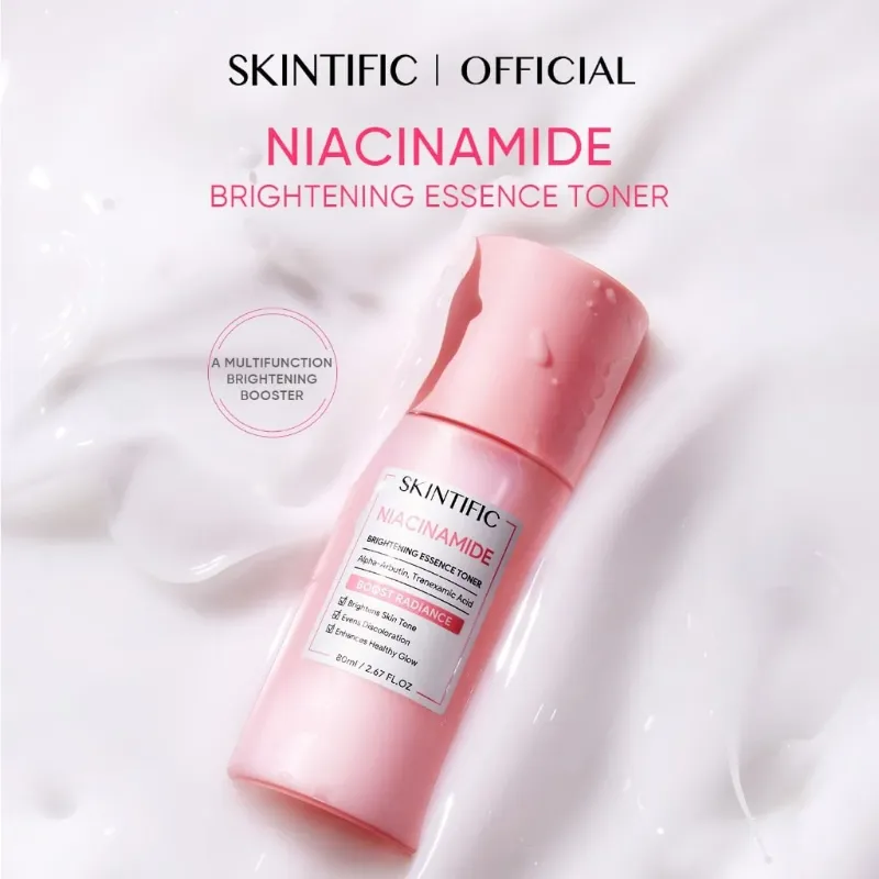 Skintific Toner Pink Niacinamide Brightening Essence