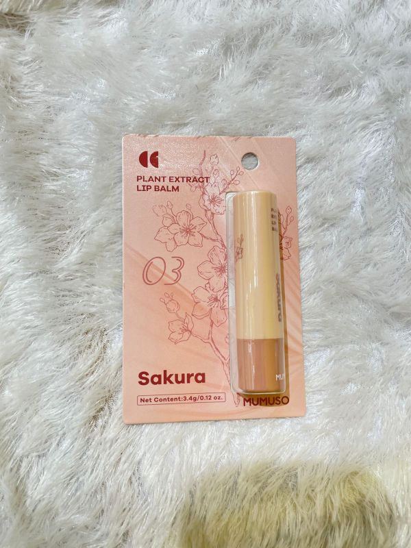 Lip Balm Ekstrak Tumbuhan (03 Sakura)