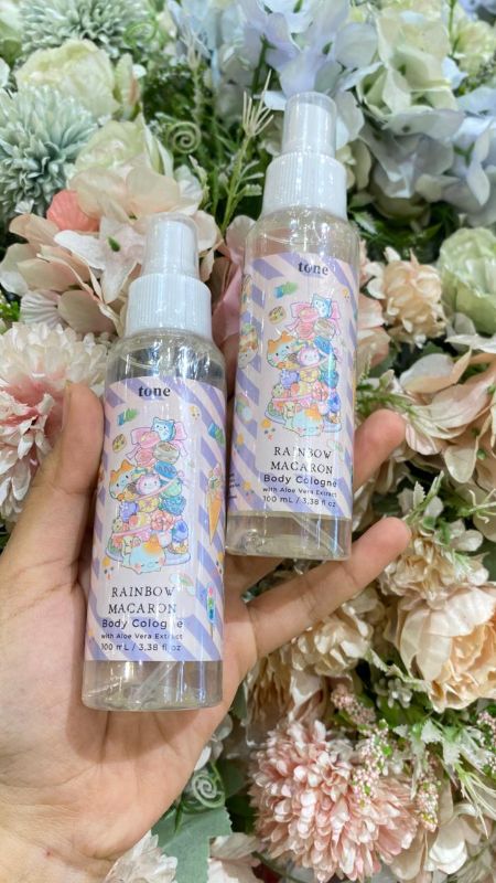 TONE Body Cologne Rainbow Macaron kemasan spray 100ml