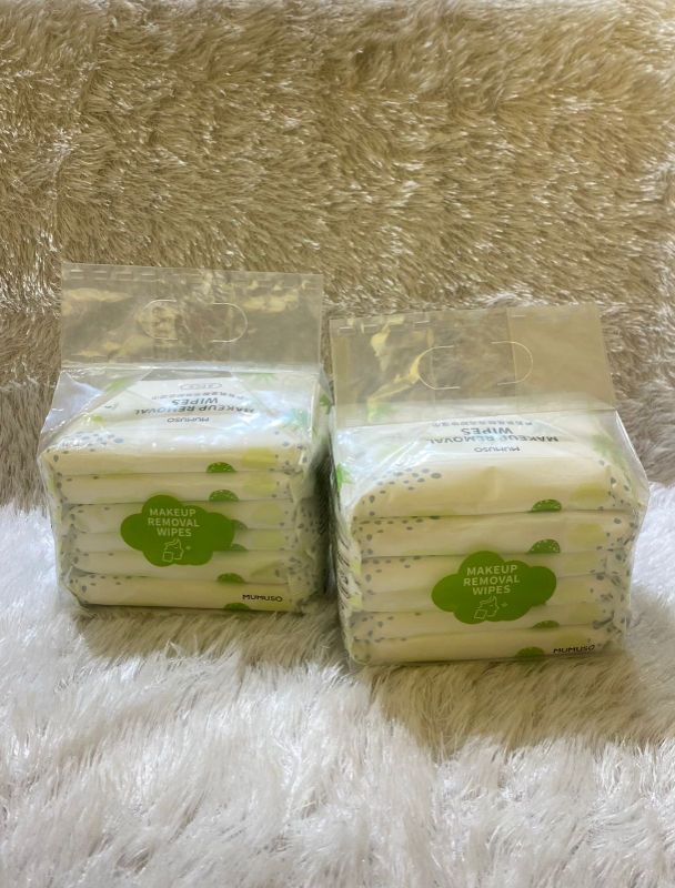 Tisu Penghapus Riasan Gelembung Busa Asam Amino Lidah Buaya 6-pack